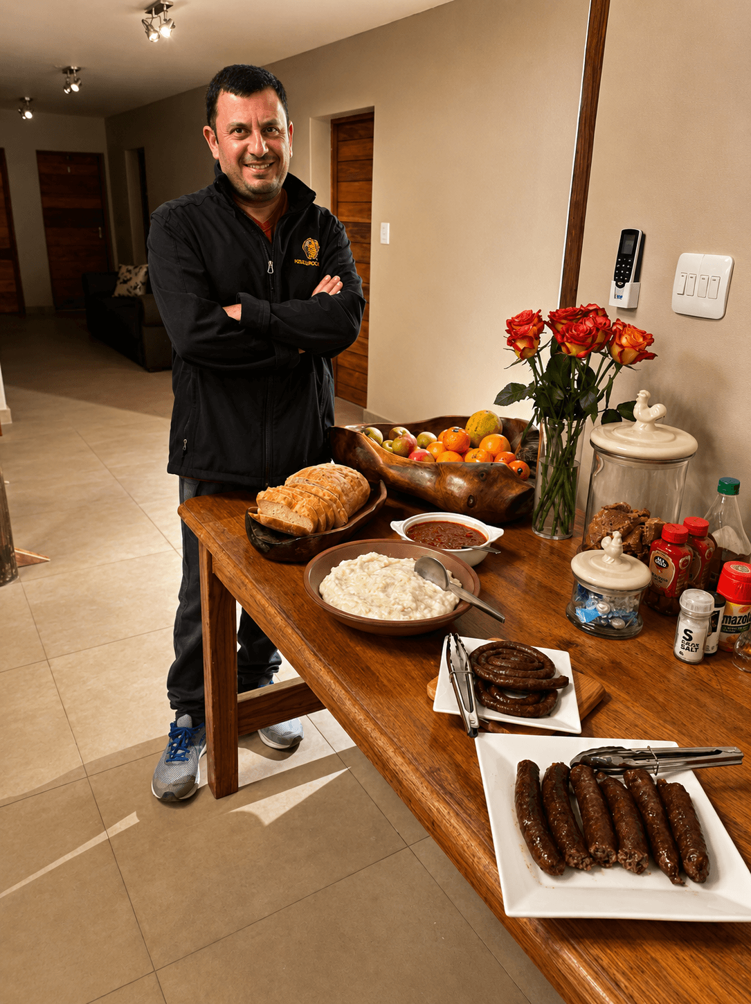 Freshly prepared meal at the Bougasvlei Safaris lodge